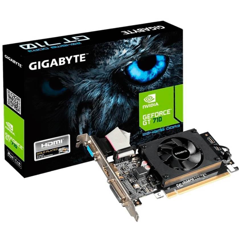 Placa De Video Gigabyte Geforce Gt 710 1gb-Ddr5